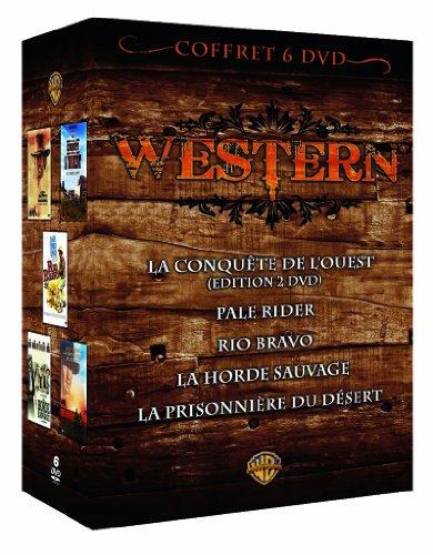 Coffret Western - La conquête de l'Ouest + Pale Rider + Rio Bravo + La horde sauvage + La prisonnière du désert