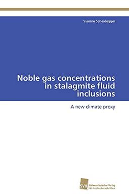 Noble gas concentrations in stalagmite fluid inclusions: A new climate proxy