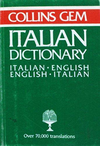 Italian-English, English-Italian Dictionary (Gem Dictionaries)