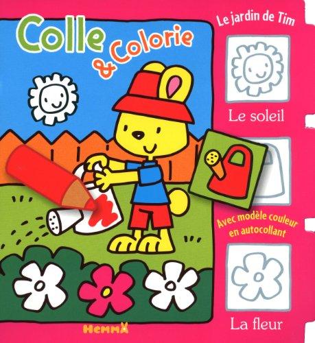 Le jardin de tim : colle & colorie