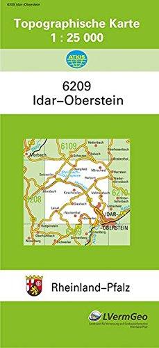 TK25 6209 Idar-Oberstein: Topographische Karte 1:25000 (Topographische Karten 1:25000 (TK 25) Rheinland-Pfalz (amtlich))