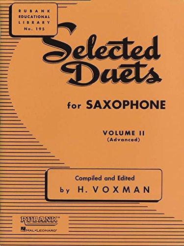 Selected Duets for Saxophone, Volume II: Advanced (Rubank Educational Library)