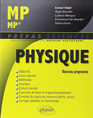 Physique MP-MP* : nouveau programme 2014