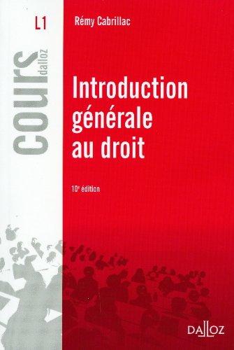 Introduction générale au droit