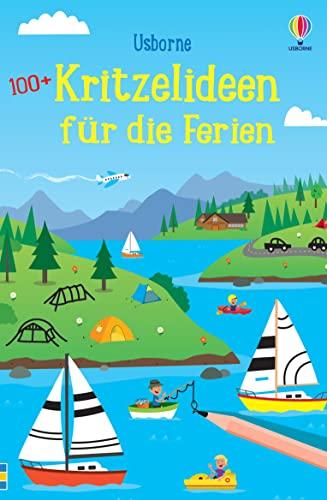 100+ Kritzelideen für die Ferien: Vorlagen mit kreativen Mal- und Kritzelideen – ab 6 Jahren (Usborne Knobelbücher)