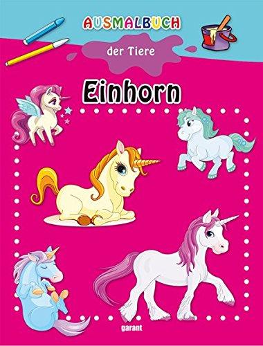 Ausmalbuch der Tiere Einhorn