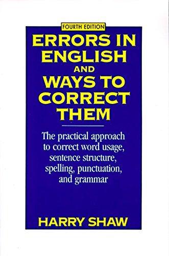 Errors in English and ways to correct them