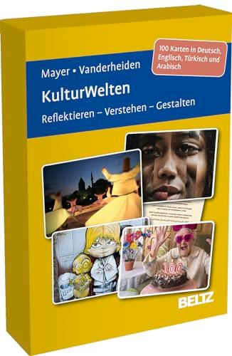 KulturWelten: Reflektieren – Verstehen – Gestalten. 100 Karten in Deutsch, Englisch, Türkisch und Arabisch. Mit 22-seitigem Booklet in stabiler Box. ... 9,8 cm x 14,3 cm (Beltz Therapiekarten)