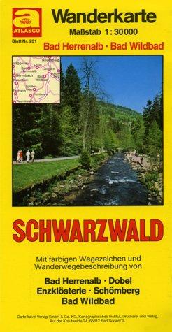 Albtal /Bad Herrenalb /Bad Wildbad: 1:30000; Schwarzwald