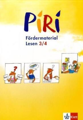 Piri Fördermaterial: Piri, Das Sprach-Lese-Buch, Fördermaterial : 3./4. Schuljahr, Arbeitsheft Lesen