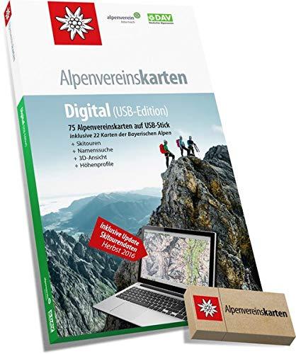 Alpenvereinskarten Digital (Version 4): 75 Alpenvereinskarten digital: 75 Alpenvereinskarten auf USB-Stick