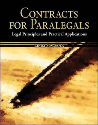 Contracts for Paralegals: Legal Principles and Practical Applications (Mcgraw-hill Business Careers Paralegal Titles)