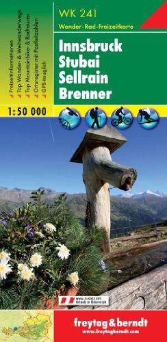 Freytag Berndt Wanderkarten, WK 241, Innsbruck - Stubai - Sellrain - Brenner, GPS, UTM - Maßstab 1:50 000 (Hiking Maps of the Austrian Alps)