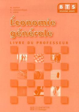 Economie générale BTS 2e année : livre du professeur