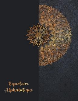 Répertoire Alphabétique: 160 pages avec des repères pour chaque lettres | Grand Format A4