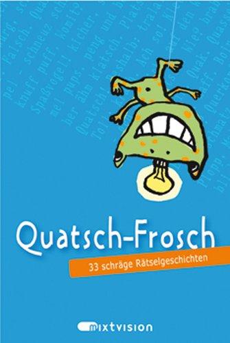 Quatsch-Frosch (blau). 33 schräge Rätselgeschichten (Spielkarten in Box).