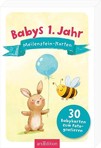 Babys 1. Jahr: Meilenstein-Karten: 30 doppelseitige Baby-Karten für einzigartige Erinnerungsfotos