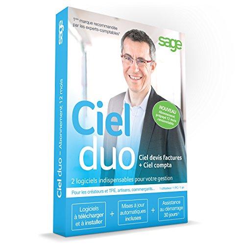 Ciel Duo : Ciel Compta + Ciel Devis Factures - Abonnement 1 an 2016