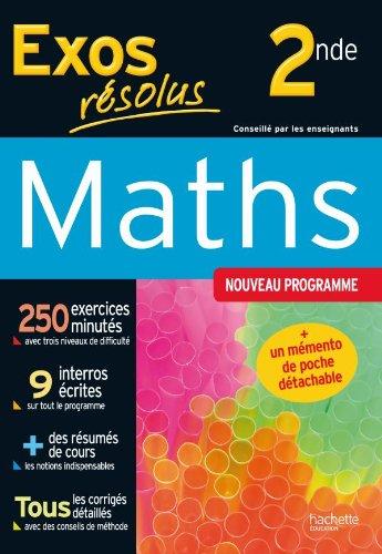 Maths 2de : nouveau programme