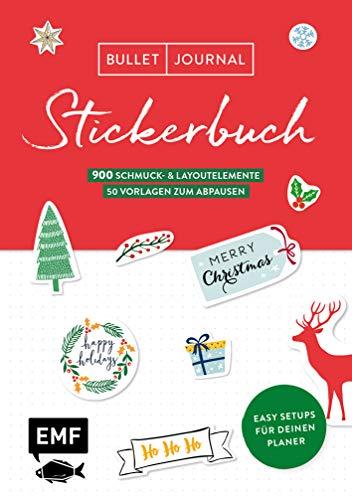 Bullet Journal – Stickerbuch Merry Christmas: 700 weihnachtliche Schmuckelemente: Easy Setups für deinen Planer mit 100 Vorlagen zum Abpausen