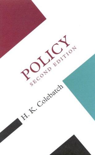 Policy (Concepts in the Social Sciences)