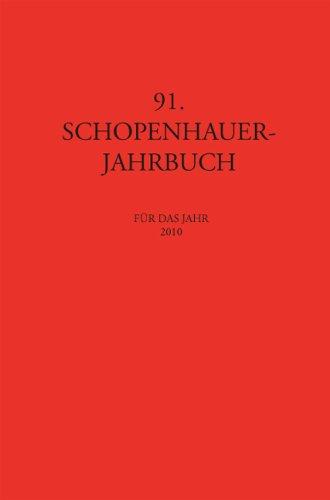 SCHOPENHAUER-JAHRBUCH: 91. Band