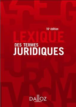 Lexique des termes juridiques