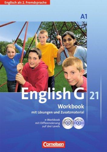 English G 21 - Ausgabe A - 2. Fremdsprache: Band 1: 1. Lernjahr - Workbook mit CD-ROM (e-Workbook) und CD: Mit Kontrollbogen und Arbeitsblättern On Track