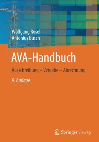 AVA-Handbuch: Ausschreibung - Vergabe - Abrechnung