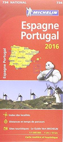 Carte Espagne, Portugal 2016 Michelin