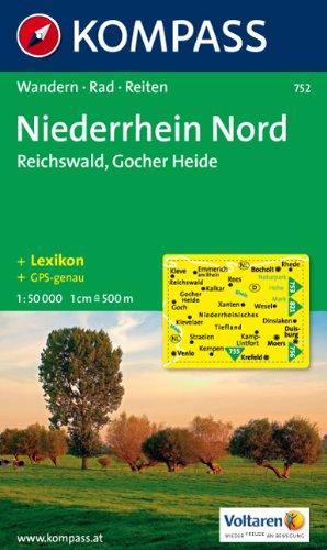 Niederrhein Nord, Reichswald, Gocher Heide 1 : 50 000: Wandern, Rad, Reiten