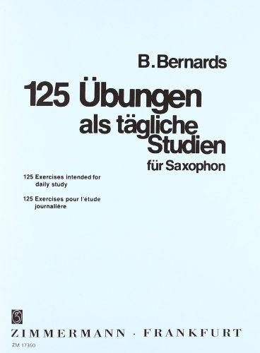 125 Übungen als tägliche Studien für Saxophon