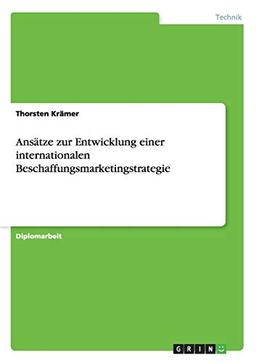 Ansätze zur Entwicklung einer internationalen Beschaffungsmarketingstrategie