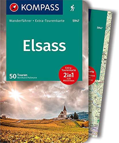 KOMPASS Wanderführer Elsass: Wanderführer mit Extra-Tourenkarte 1:90.000, 50 Touren, GPX-Daten zum Download