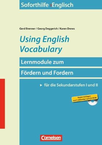 Soforthilfe - Englisch: Using English Vocabulary: Buch und Kopiervorlagen mit CD-ROM