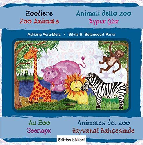 Zootiere: Kinderbuch in acht Sprachen