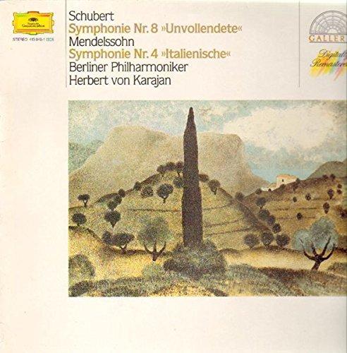 Schubert: Symphonie Nr. 8 "Unvollendete" & Mendelssohn: Symphonie Nr. 4 "Italienische" [Vinyl LP] [Schallplatte]