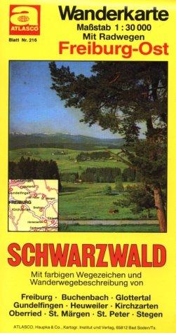 Freiburg Ost 1 : 30 000. Atlasco Wanderkarte Schwarzwald Blatt 216.