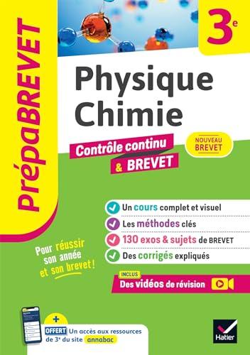 Physique chimie 3e : contrôle continu & brevet : nouveau brevet