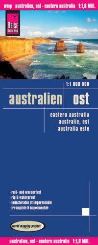 Reise Know-How Landkarte Australien Ost (1 : 1.800.000): Kartenbild 2seitig, klassifiziertes Straßennetz, Ortsindex, GPS-tauglich