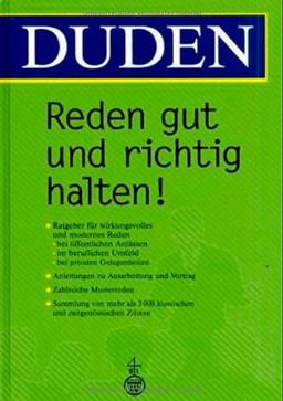 Duden Reden gut und richtig halten