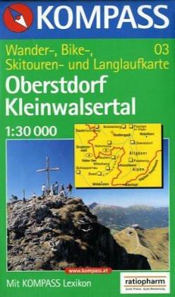 Oberstdorf / Kleinwalsertal 1 : 30 000. Wander-, Radtouren-, Skitouren- und Langlaufkarte