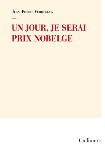 Un jour, je serai prix Nobelge