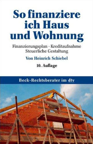 So finanziere ich Haus und Wohnung: Finanzierungsplan. Kreditaufnahme. Steuerliche Gestaltung