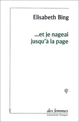 Et je nageai jusqu'à la page : vers un atelier d'écriture