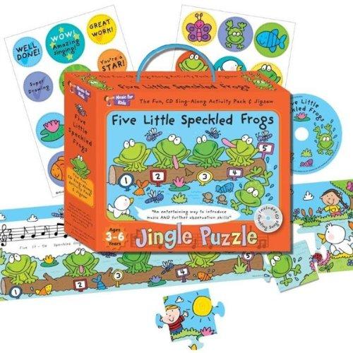 Musik-Puzzle Speckled Frogs inklusive Puzzle/Notenbuch/Sticker (Jingle Puzzle)