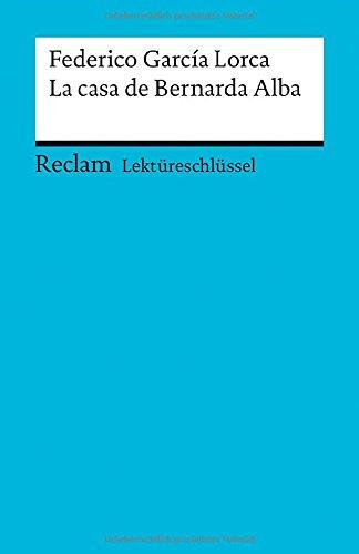 Lektüreschlüssel zu Federico García Lorca: La casa de Bernarda Alba (Reclams Universal-Bibliothek)