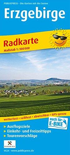 Erzgebirge: Radkarte mit Ausflugszielen, Einkehr- & Freizeittipps, wetterfest, reissfest, abwischbar, GPS-genau. 1:100000 (Radkarte/RK)