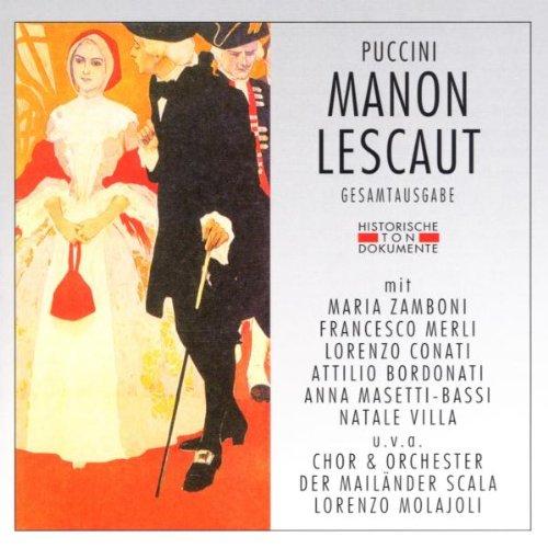 Puccini: Manon Lescaut (Gesamtaufnahme) (Aufnahme Mailand 1930)