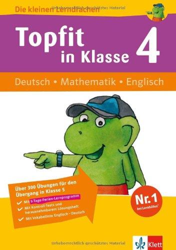 Die kleinen Lerndrachen: Topfit in Klasse 4. Deutsch - Mathematik - Englisch